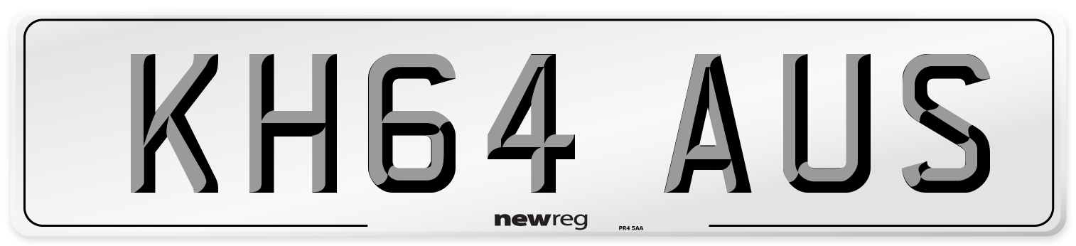 KH64 AUS Number Plate from New Reg